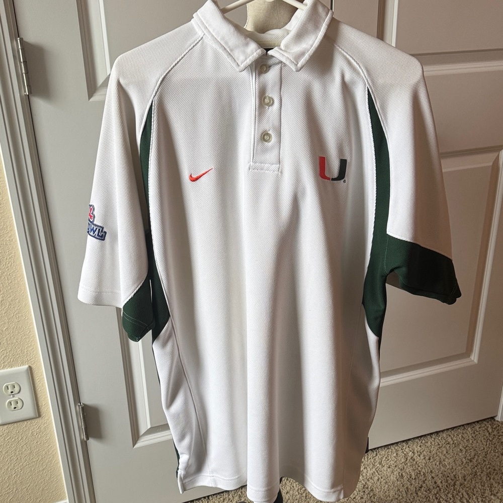 Nike University of Miami Polo Shirt